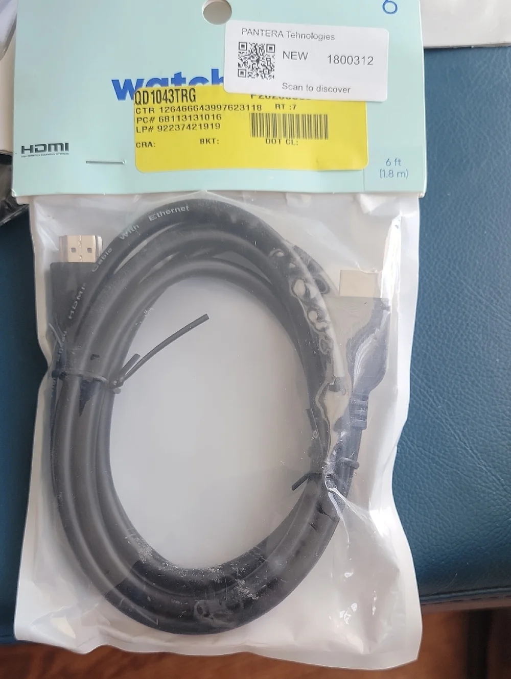 Swatch Black Braided HDMI Cable for Gaming & Consoles